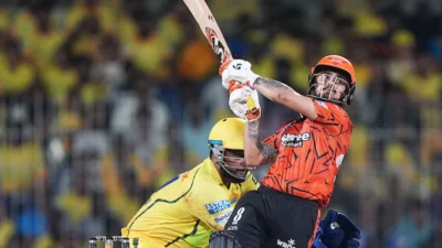 Chennai Super Kings vs Sunrisers Hyderabad match scorecard at Chepauk.